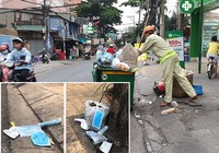 Vứt khẩu trang bừa bãi, coi chừng lây dịch bệnh
