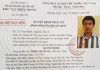 Truy nã cấp độ 'đặc biệt nguy hiểm' phạm nhân 2 lần vượt ngục
