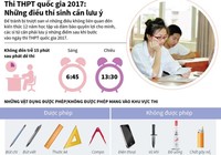 Những điều thí sinh thi THPT quốc gia 2017 cần lưu ý