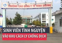 47 sinh viên tình nguyện phục vụ tại các khu cách ly