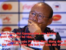 Trước bán kết với Campuchia, ông Park sợ lộ...