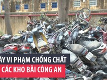 Xe máy vi phạm chồng chất tại các kho...