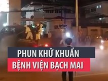 Phun khử khuẩn BV Bạch Mai
