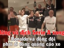 Mừng vô địch Serie A xong, Ronaldo và đồng...