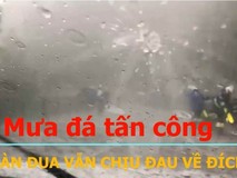 Mưa đá tấn công kinh hoàng, đoàn đua vẫn...