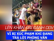 Cầu thủ bỏ ngang cuộc phỏng vấn lên khán...