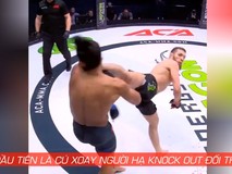 Hai võ sĩ knock out đối thủ bằng đòn......