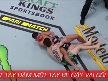 Một tay đấm một tay bẻ khớp vai đối...