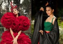 Hoàng Thùy, Trương Thị May đọ dáng giữa rừng thông