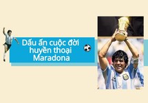 Dấu ấn cuộc đời huyền thoại bóng đá Maradona