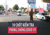 TP.HCM lập 10 chốt kiểm tra phòng, chống COVID-19