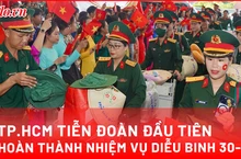 TP.HCM tiễn đoàn đầu tiên hoàn thành nhiệm vụ diễu binh kỷ niệm 30-4 