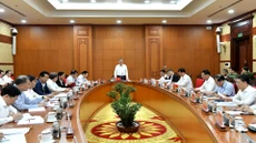 Hình ảnh: Tổng Bí thư chủ trì cuộc họp Ban Chỉ đạo Trung ương về phòng, chống tham nhũng, lãng phí, tiêu cực