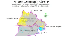 Quận Phú Nhuận đề xuất còn 2 phường là Phú Nhuận và Đức Nhuận