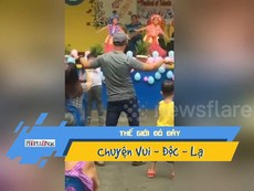 Video: Ông bố nhảy cùng con ở buổi biểu diễn văn nghệ gây sốt