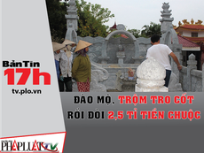 Bản tin 17h:Trộm tro cốt rồi đòi 2,5 tỉ đồng tiền chuộc