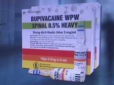 Nhiều tỉnh, thành đã cảnh báo về chất lượng thuốc Bupivacaine