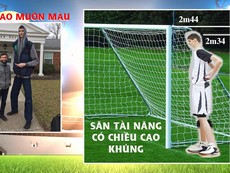 Tài năng cao 2,34 mét được cả thế giới săn lùng
