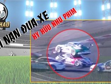 Tai nạn đua xe hy hữu như phim hành động