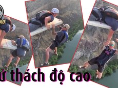 Đoạn kết của cú nhảy... cheo leo vách núi