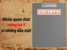 Nhiều quan chức vướng lao lý vì dấu mật