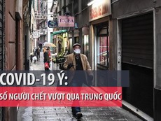 COVID-19 Ý: 3.405 người chết, vượt cả Trung Quốc