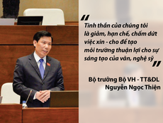 Bộ trưởng Văn hóa trả lời về cấp phép ca khúc