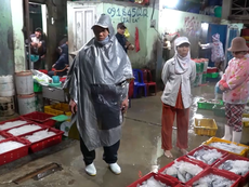 Cảng cá Đông Hải - Phan Rang trước giờ bão vào