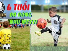 Thần đồng 6 tuổi lừa bóng như Messi