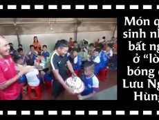 Quà sinh nhật bất ngờ của cầu thủ nhí lò Lưu Ngọc Hùng