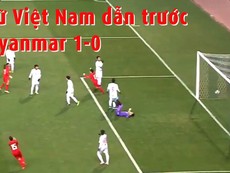 Video bàn thắng mở tỉ số, nữ Việt Nam dẫn Myanmar 1-0
