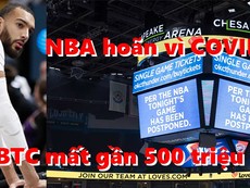 NBA hoãn vì COVID-19, BTC mất gần 500 triệu USD