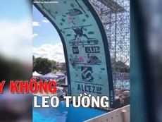 Thi leo tường bằng tay không