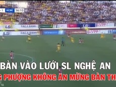 Công Phượng không ăn mừng khi ghi bàn vào lưới SL Nghệ An