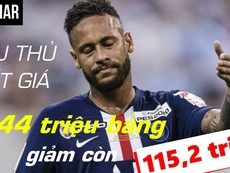 Neymar, Kane, Hazard... trong danh sách những cầu thủ rớt giá
