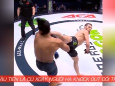 Hai võ sĩ knock out đối thủ bằng đòn... gót