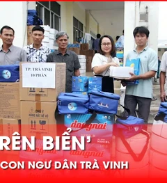 'Cùng ngư dân thắp sáng đèn trên biển' trao nhiều phần quà ý nghĩa cho ngư dân Trà Vinh