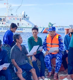 Cảnh sát biển Việt Nam tăng cường tuần tra, xử lý tàu cá vi phạm vùng biển nước ngoài