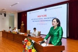 Thống đốc NHNN Nguyễn Thị Hồng nhìn nhận nền kinh tế đang trải qua khoảng thời gian khó khăn khiến khả năng hấp thụ vốn của DN còn thấp, dẫn đến tăng trưởng tín dụng chậm. Ảnh: MT