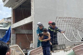 Chùm ảnh: Hiện trường vụ sập nhà 4 tầng ở Bình Thạnh