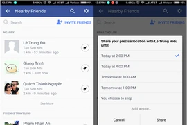 Tìm bạn bè xung quanh trên Messenger