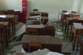 Sập la phông, 20 học sinh bị thương
