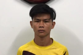 Tài bị công an bắt giữ. Ảnh: CA