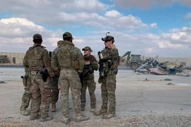 Lính Mỹ tại một căn cứ quân sự ở tỉnh Al Anbar, Iraq. Ảnh: AP