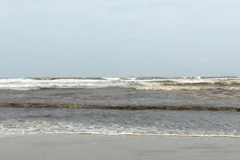 Nước biển ở Quảng Ngãi đổi màu lạ, người dân lo lắng