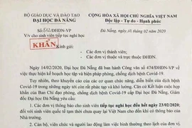 Đại học Đà Nẵng: Sáng cho học, chiều thông báo nghỉ đến 23-2
