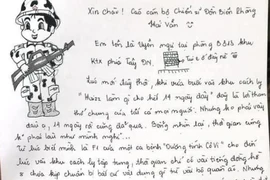 Thư tay trao yêu thương đến các chiến sĩ nơi cách ly