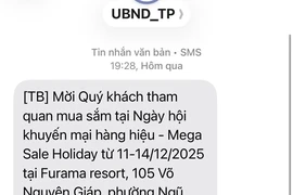 Đà Nẵng kiểm tra tin nhắn ‘UBND_TP’ mời người dân mua hàng khuyến mại