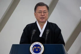 Cựu Tổng thống Hàn Quốc Moon Jae-in. Ảnh: Jeon Heon-Kyun/POOL/REUTERS