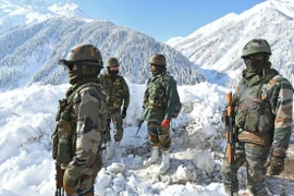 Cảnh sát Ladakh đánh giá rằng đụng độ biên giới Trung-Ấn có nguy cơ gia tăng. Ảnh: AFP